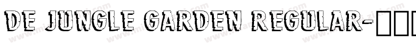De Jungle Garden Regular字体转换